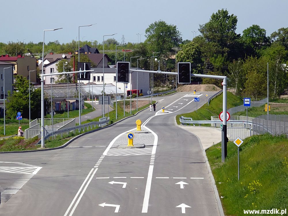 Trasa N-S kończy się obecnie za łącznikiem z ulicą Andersa